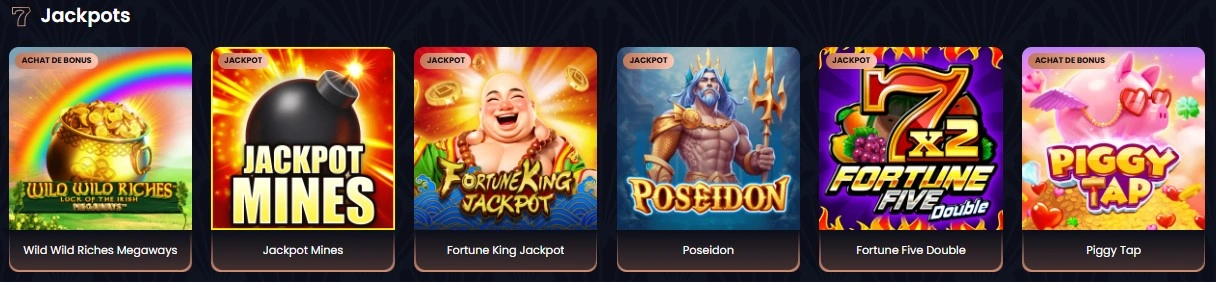 Slots à gains progressifs avec jackpots massifs sur GreatSpin Casino
